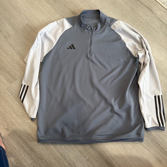 adidas Other - Adidas Gray 1/4 Zip Jacket